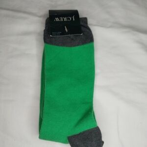 J. Crew Men's Green and Gray Socks
